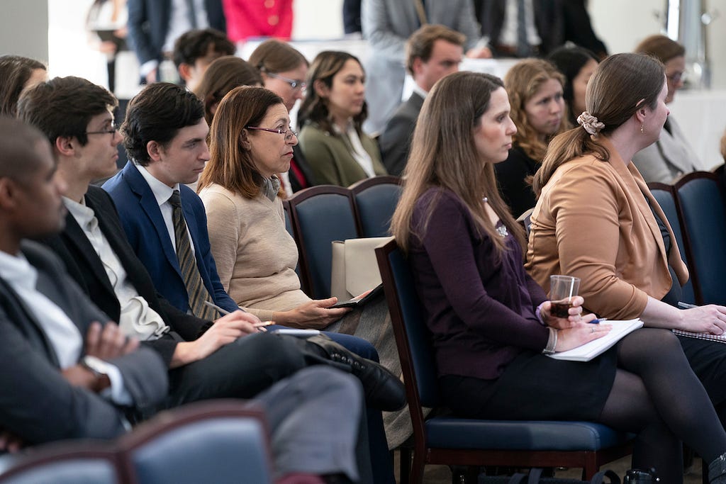 The crowd at the Climate & AI panel.