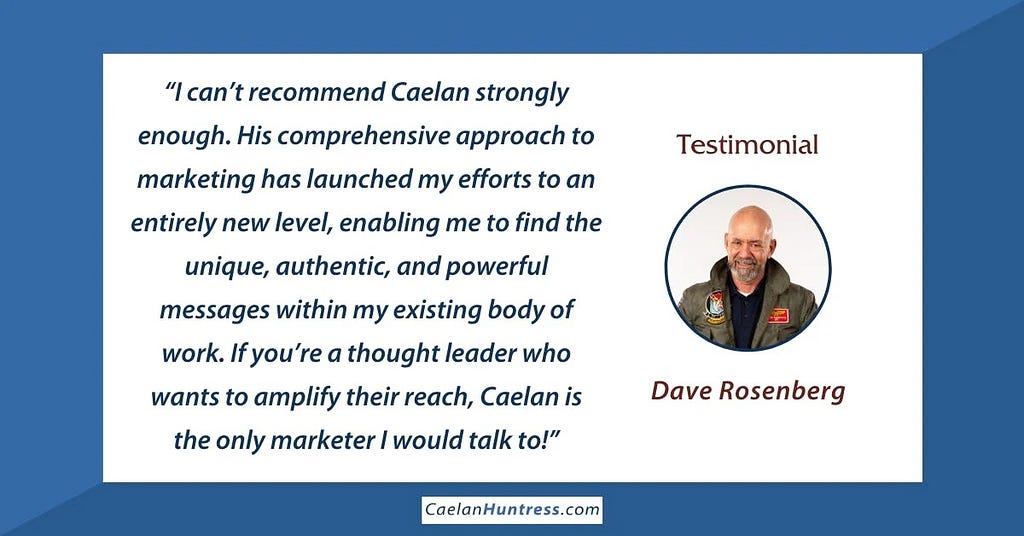 dave rosenberg testimonial