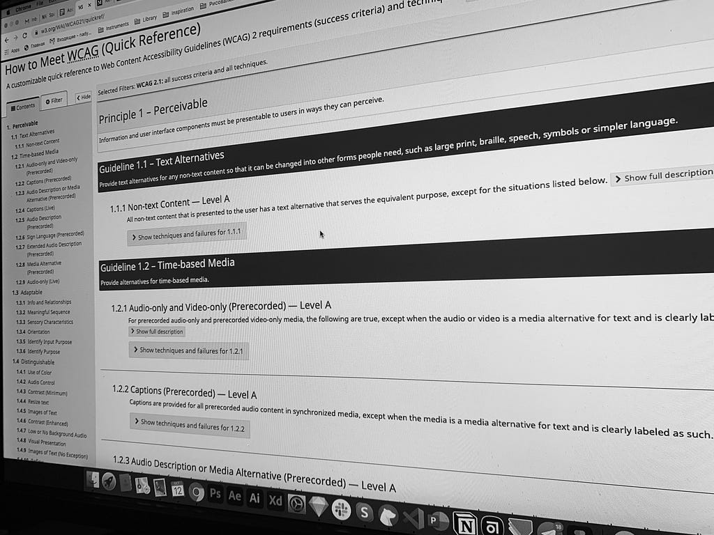 How to Meet WCAG (Quick Reference) screenshot