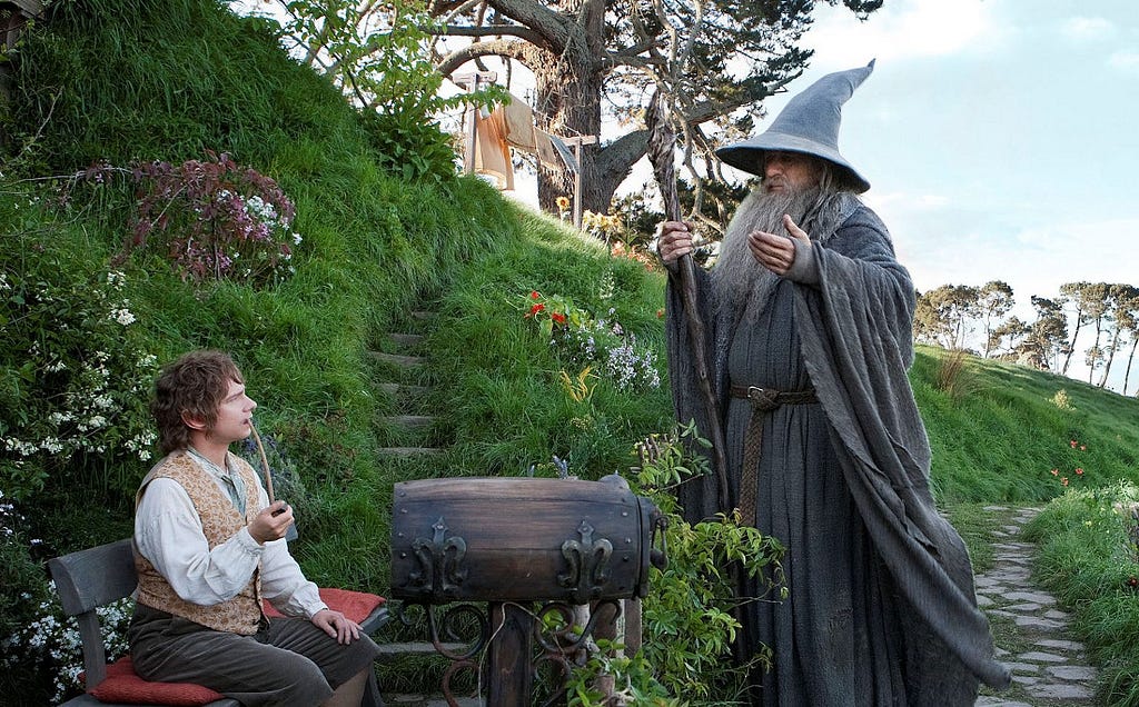 Gandalf and Bilbo.