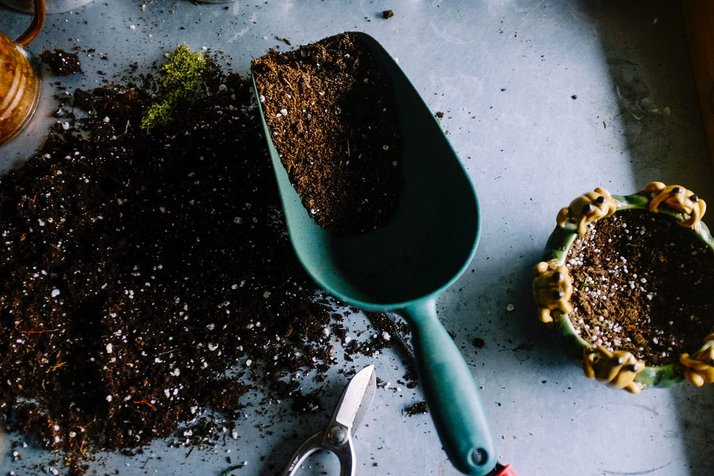 Soil and shovel image: unsplash.com