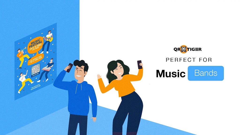mp3 qr code perfect for music bands