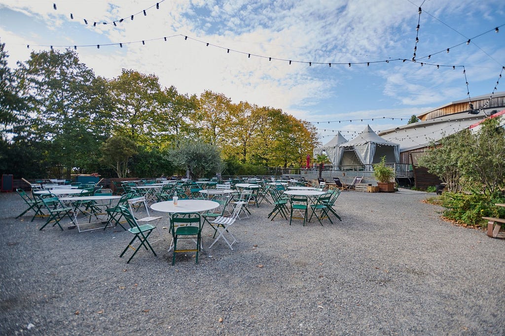 The amazing outdoor space for the Czech House for the Paris 2024 Summer Games Hospitality Houses.