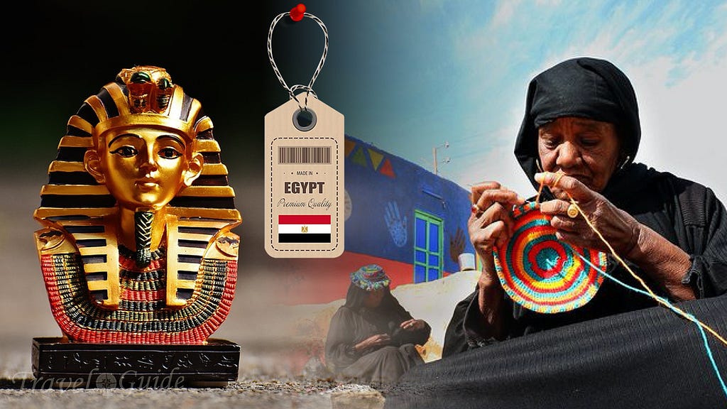 Eid Yousri, who manufactures polyester Pharaonic figurines near the Giza Pyramids laments the loss of 70 percent of his business.