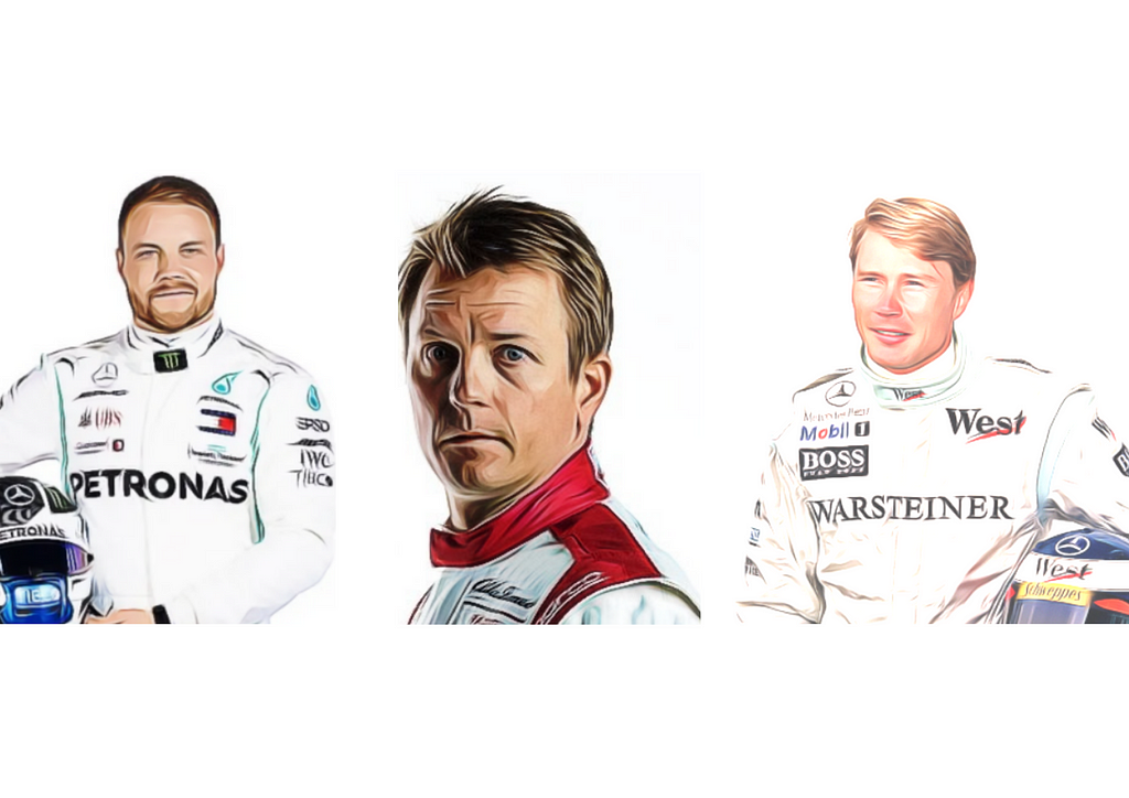 What’s behind the incredible success of Finnish drivers in F1? Featuring Valterri Bottas, Kimi Raikkonen, Mika Hakkinen, and more.