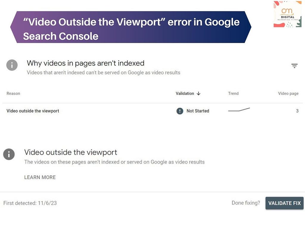 Video Outside the Viewport