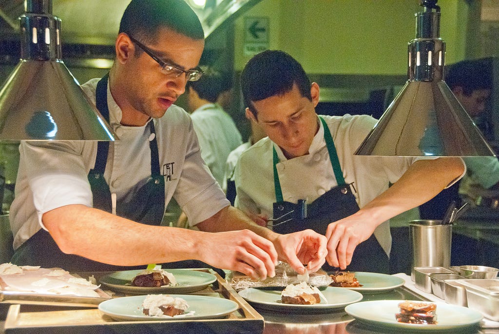 Sous chefs hard at work at the innovative Central restaurant in Lima, Peru © April Orcutt, all rights reserved