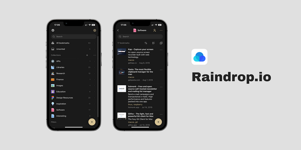 Header image: Raindrop.io