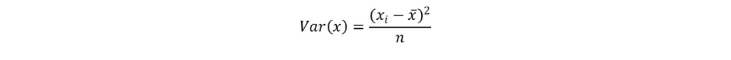 Formula for Pandas interview questions for Find the variance