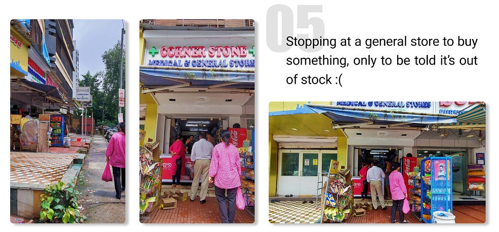 Images of medical and general store