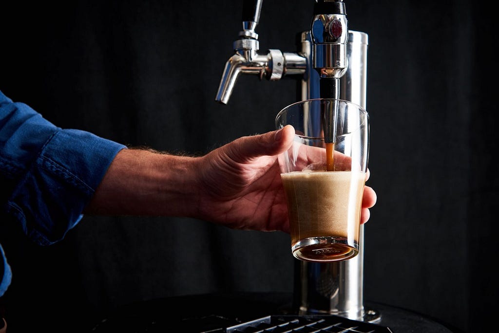 cold brew with espresso shot | cold coffee on tap