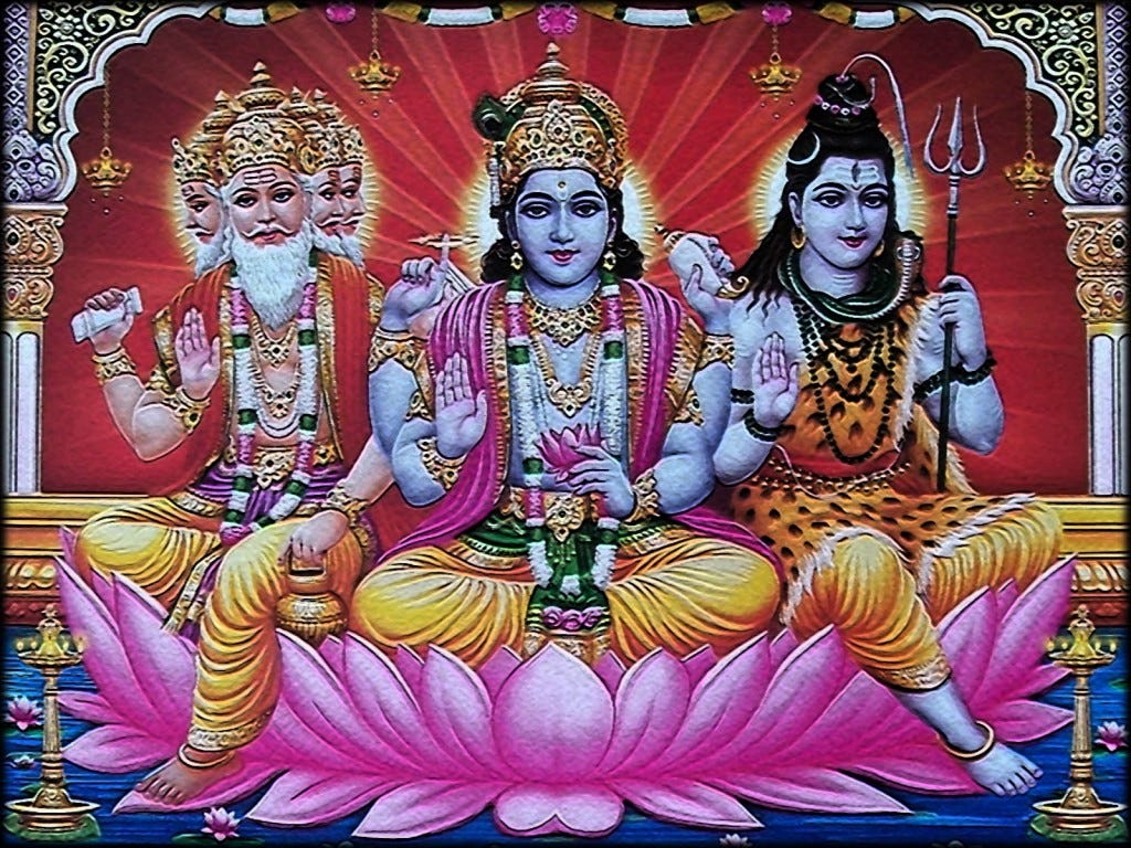 Resultado de imagem para deus brahma no hinduismo