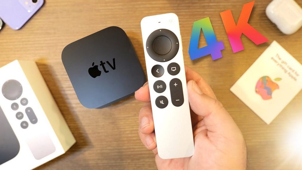 AppleTV+ remote with Siri