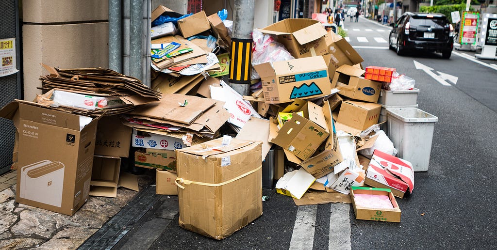 Tokyo produces 3 million tonnes of waste every year.