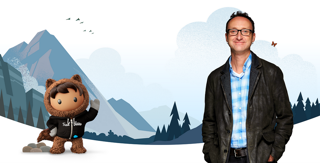Dream Designer Astro and Adam Doti, together, leading design advocacy at Salesforce