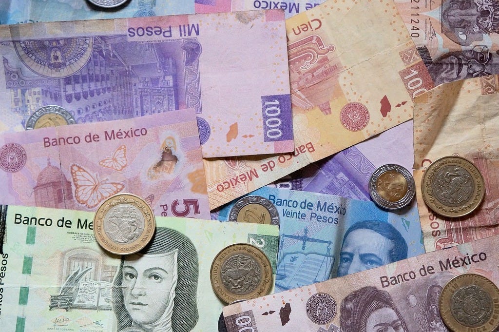 Mexican Bills and Coins