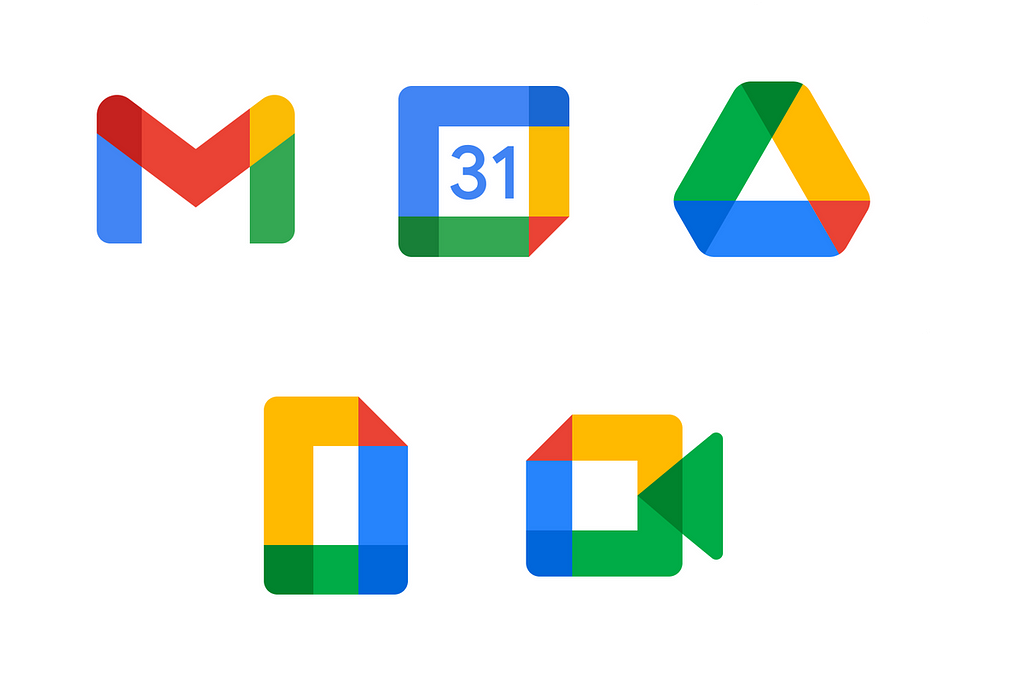 Color overpowers the new G Suite icons