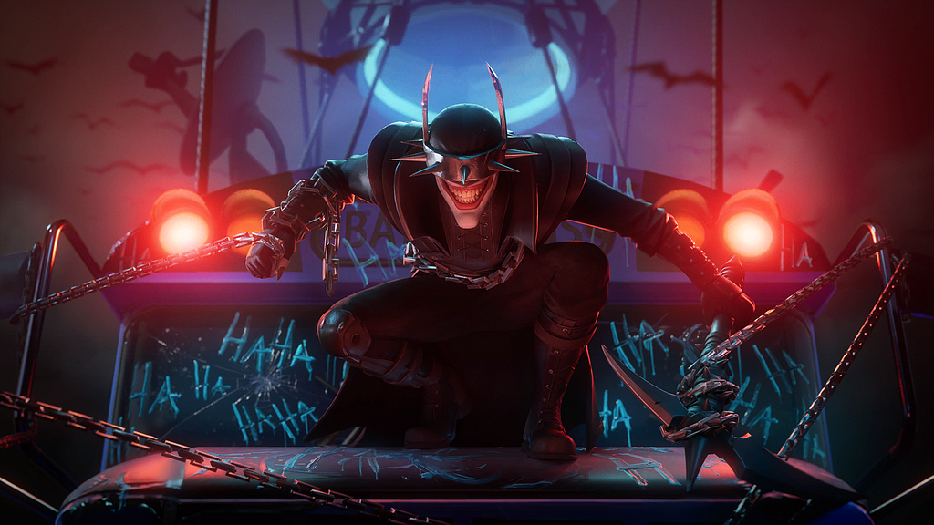 Promotional art of the Batman Who Laughs