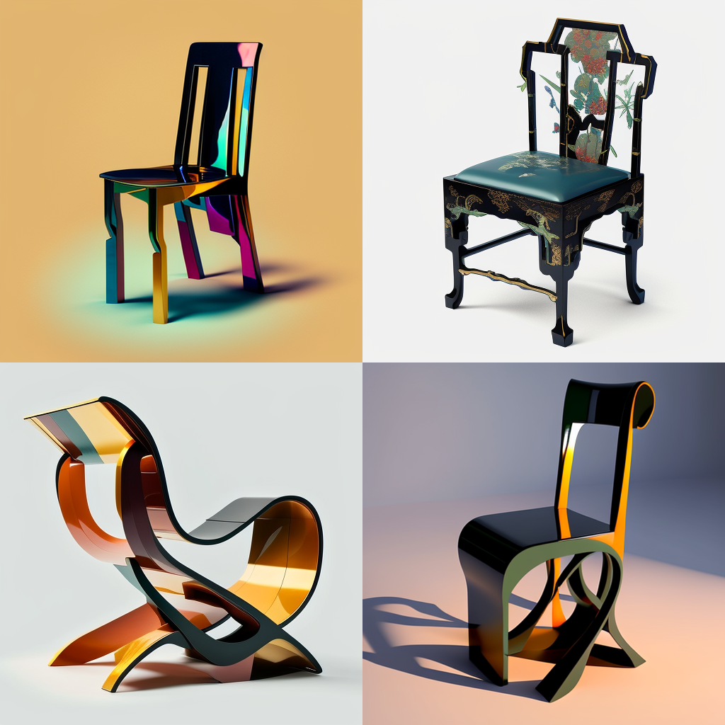 chair, lacquer