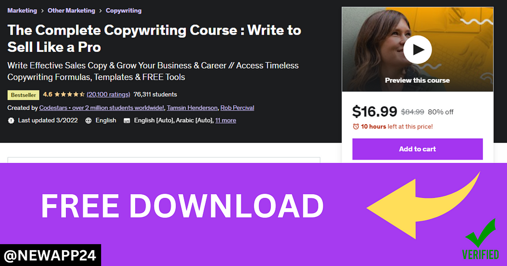 The Complete Copywriting Course