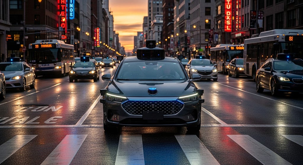A self driving car