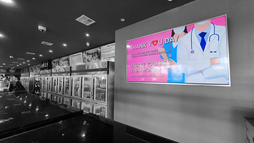 Photo and edit by: The Technologenius © 2021, Project: Cheap and Easy DIY Digital Signage