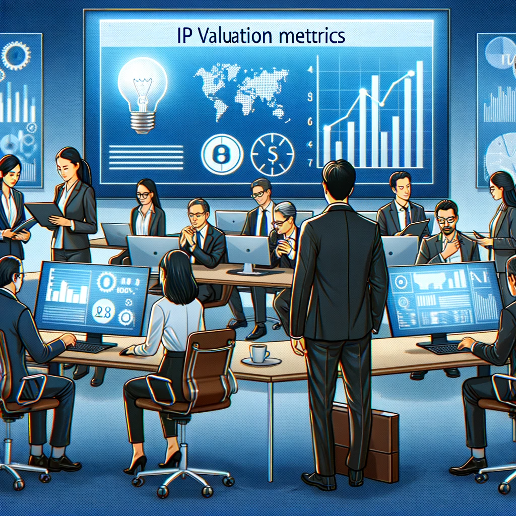 Image for IP Valuation: This image will focus on the valuation process, showcasing aspects like assessment and appraisal of intellectual property.