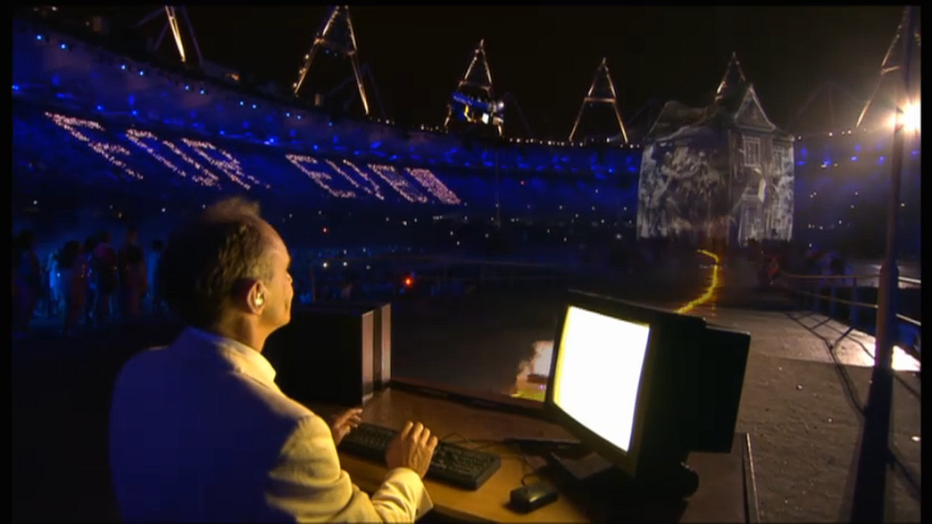 Tim Berners-Lee during the 2012 Olympics ceremony