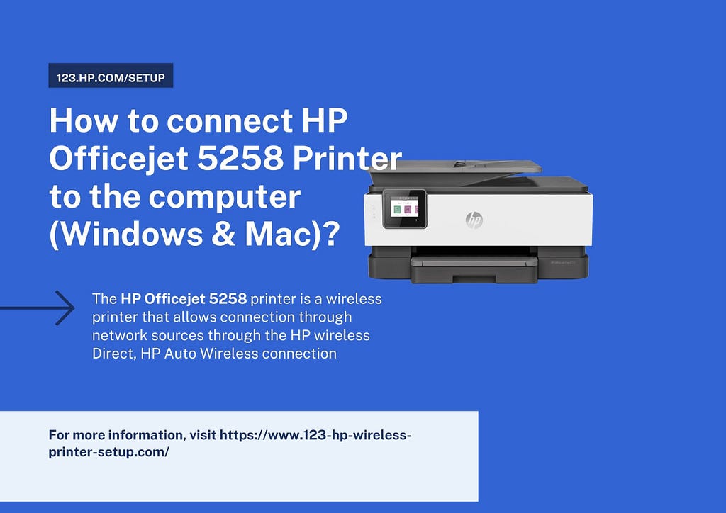 HP Officejet Pro 5258 Printer Setup