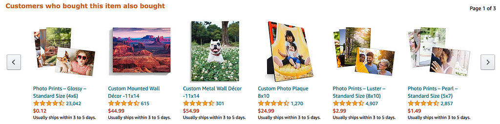 The third recommendation (the dog one) is the exact thing you needed and you ended up purchasing it.