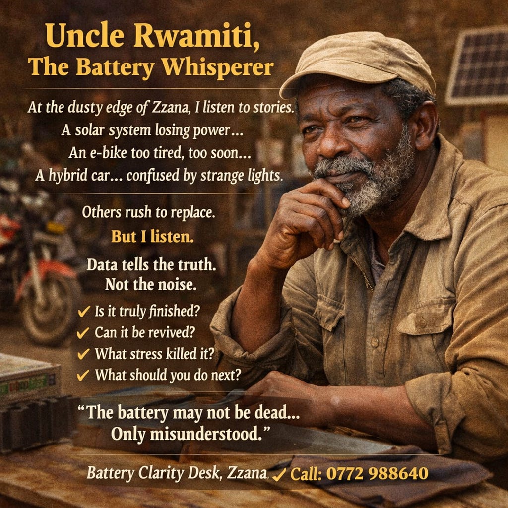 The Battery Whisperer at the Edge of the Forecourt