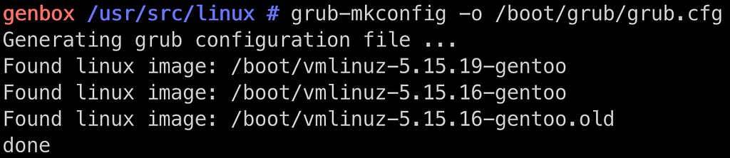 grub-mkconfig