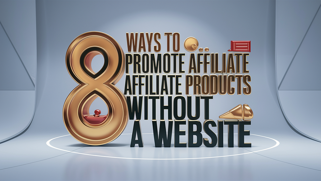 8 Effective Ways to Promote Affiliate Products Without a Website