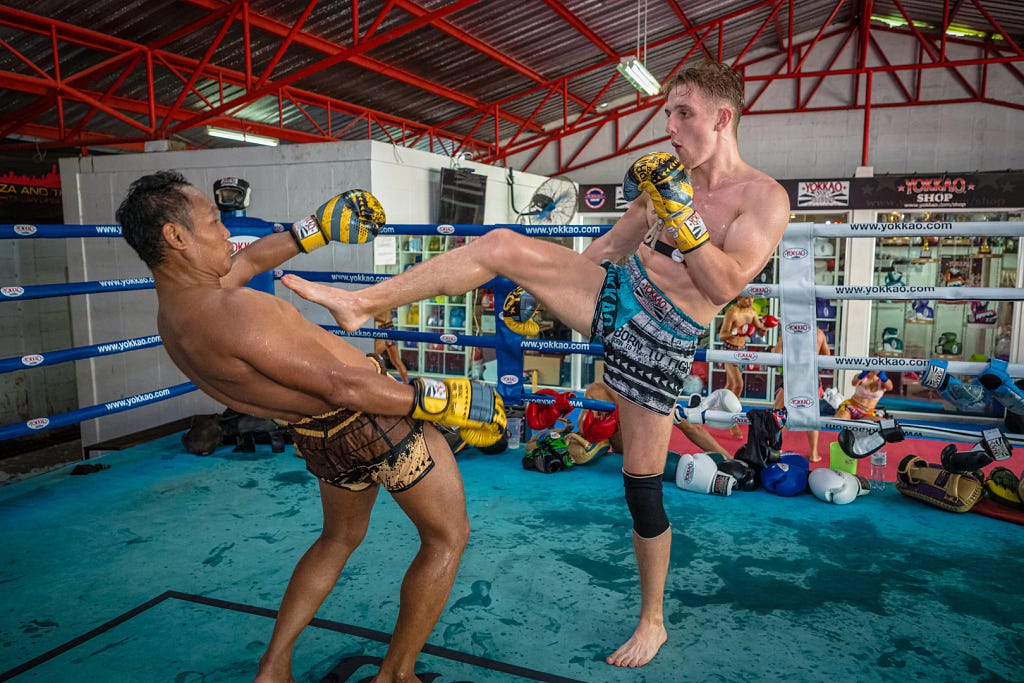 Muay thai practitioners in Thailand are able to spar and train daily, due to their light, playful form of sparring.