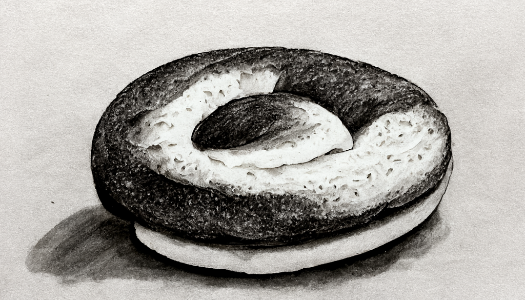A plain bagel of no significance.