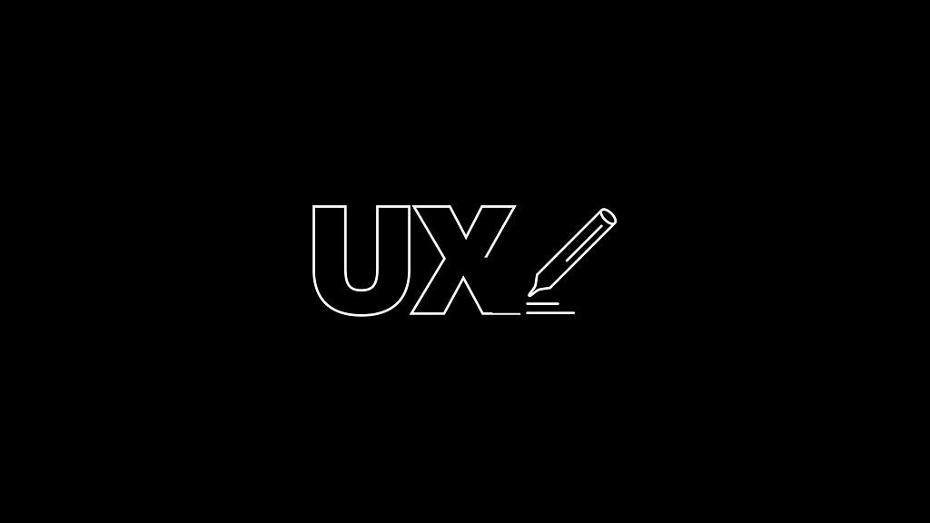 A marker drawing the letters UX.