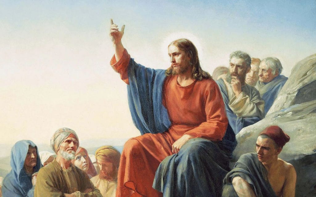 image of Jesus Christ preaching