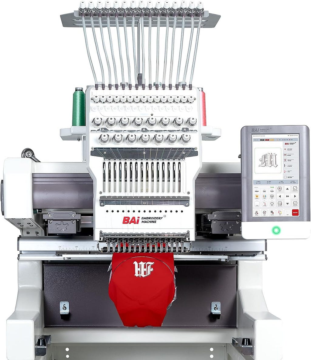 Best Hat Embroidery Machine for Commercial Embroidery: BAi Vision V22