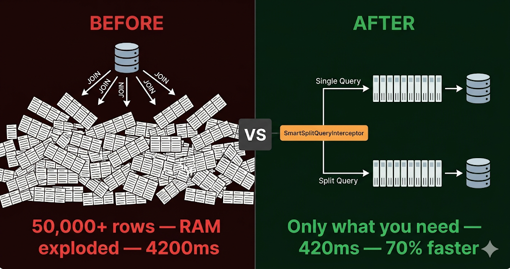 Entity Framework Core’da Akıllı Sorgu Bölme: SmartSplitQueryInterceptor