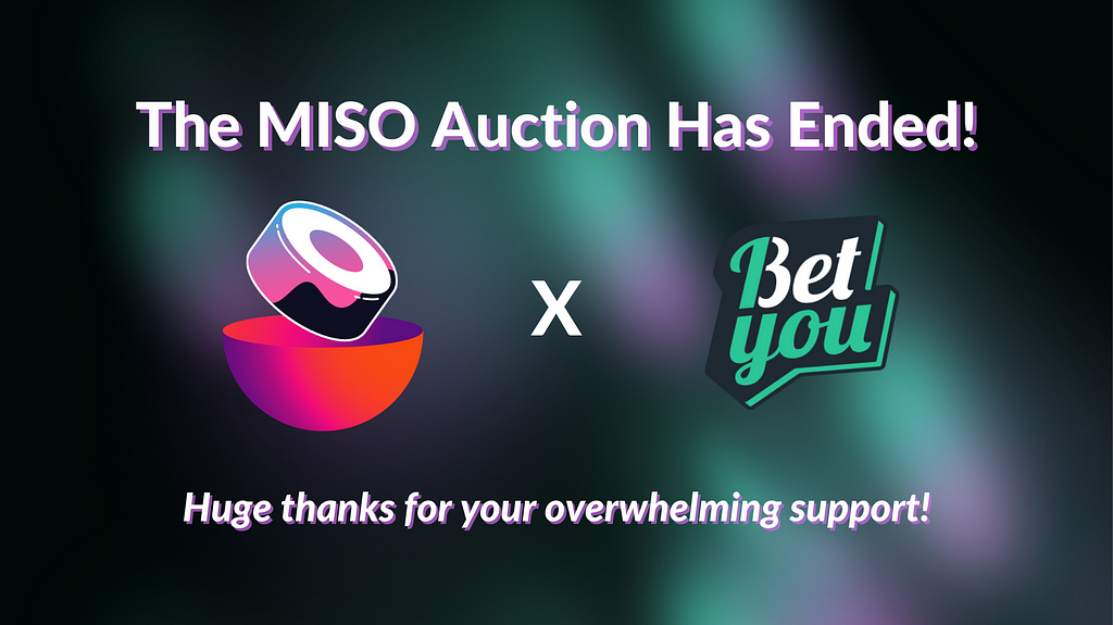 The MISO auction has ended!