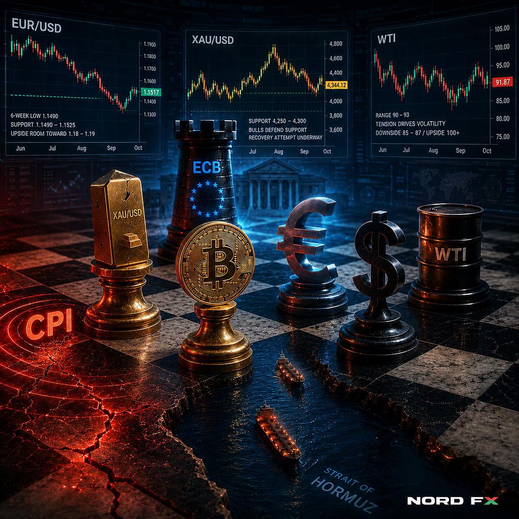 CPI vs. ECB vs. Hormuz: The Triple Threat Week That Could Shake Every Market | NordFX Forecast