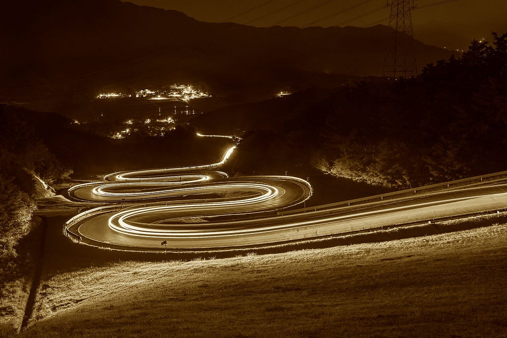 Carretera serpenteante