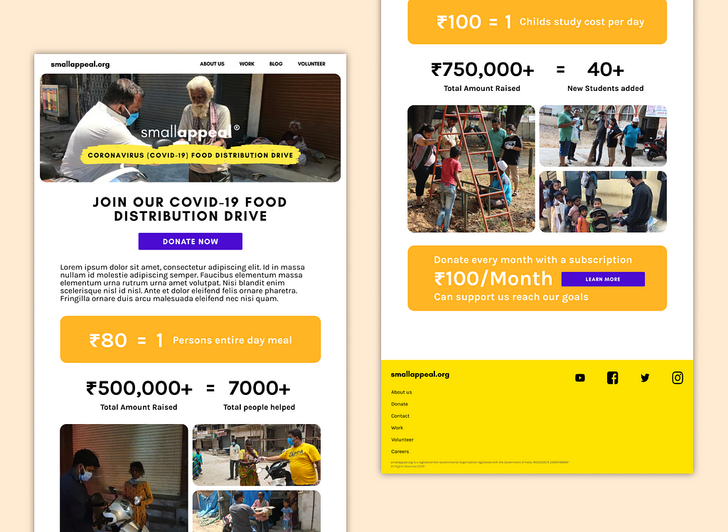 Fundraising Pages — SmallAppeal