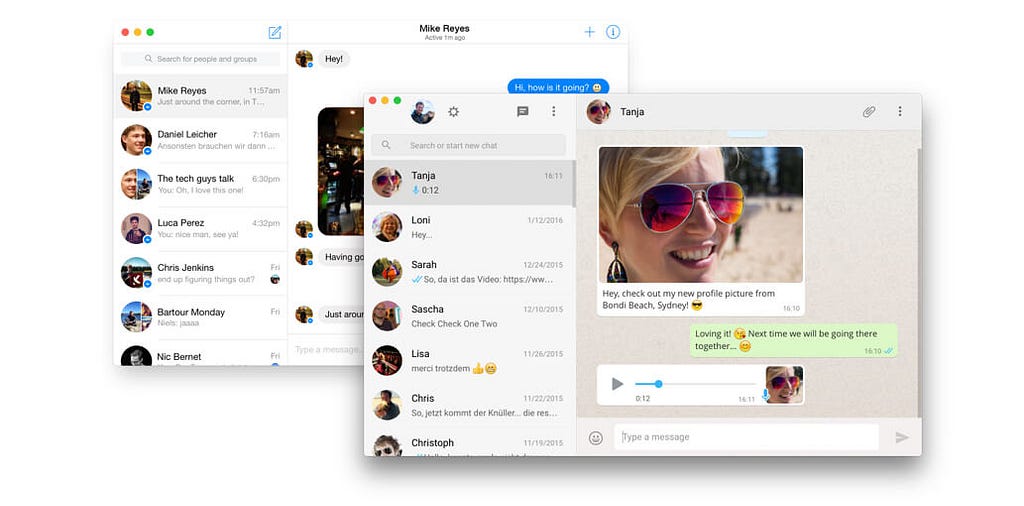 Instant Messaging Apps Interfaces