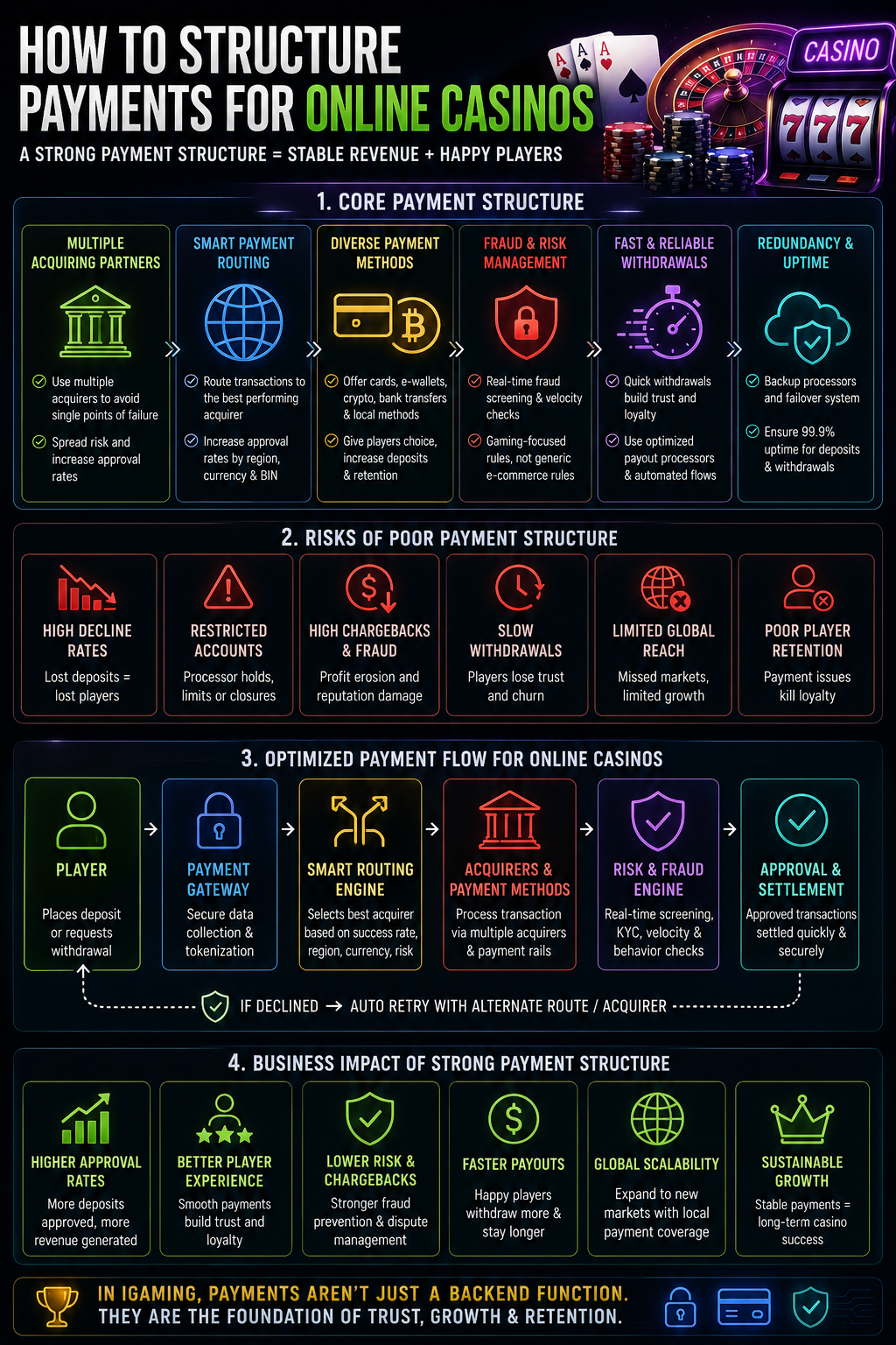How to Structure Payments for Online Casinos