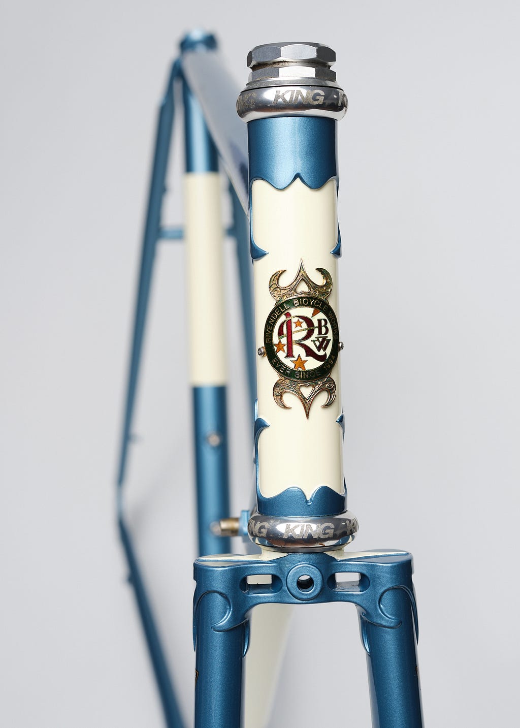 Head Badge of a 1995 Rivendell Road Frame