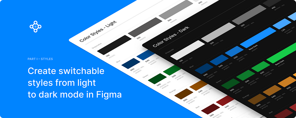 Create switchable styles from light to dark mode in Figma