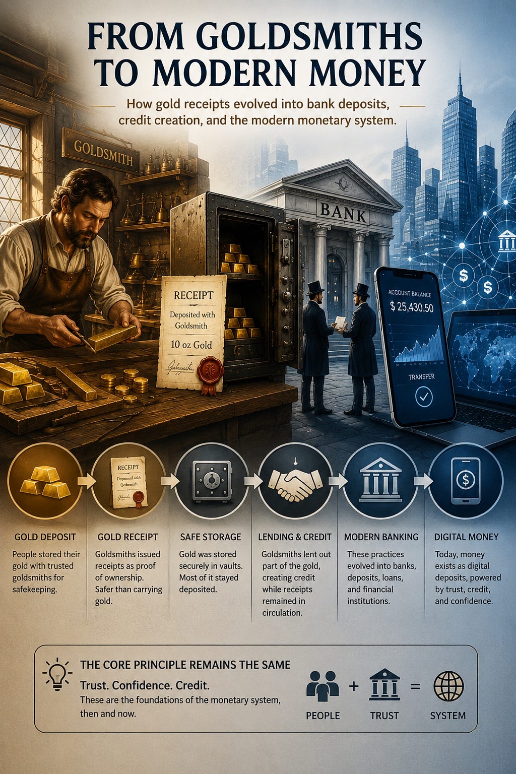 From Goldsmiths to Modern Money