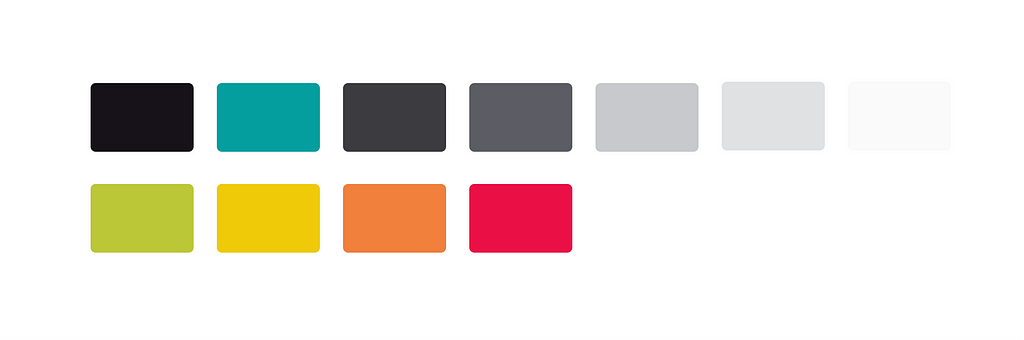 UI design color paletter