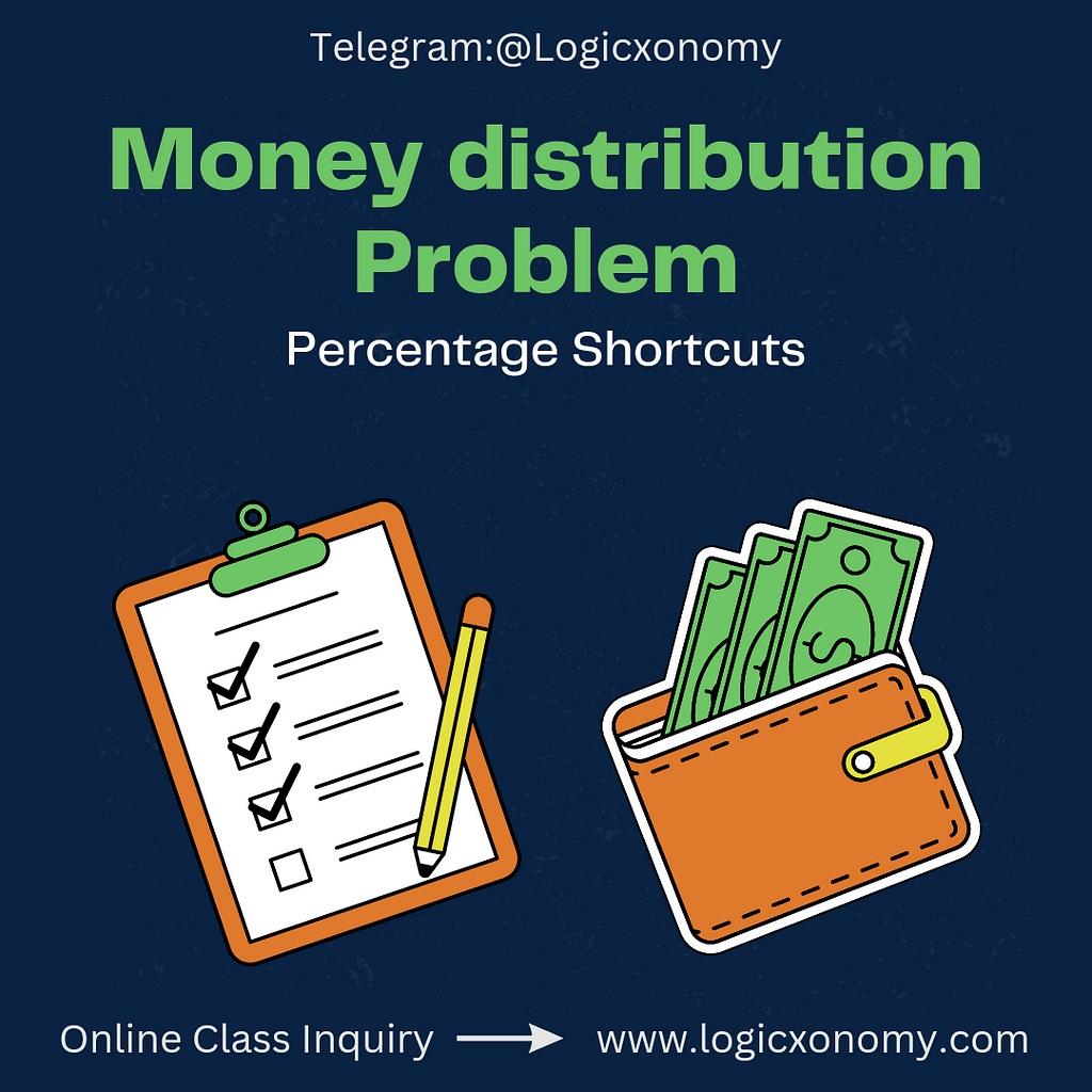 Complex Percentage Money Distribution Problem: Expert Techniques for quick solution